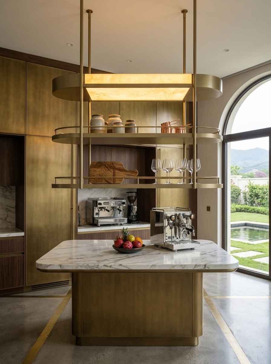 Metal Hanging Bar Shelves